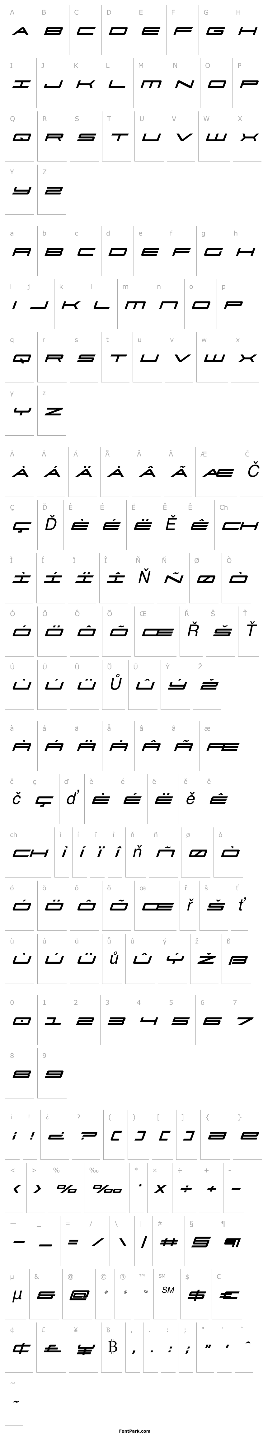 Overview Ultra 911 Condensed Italic