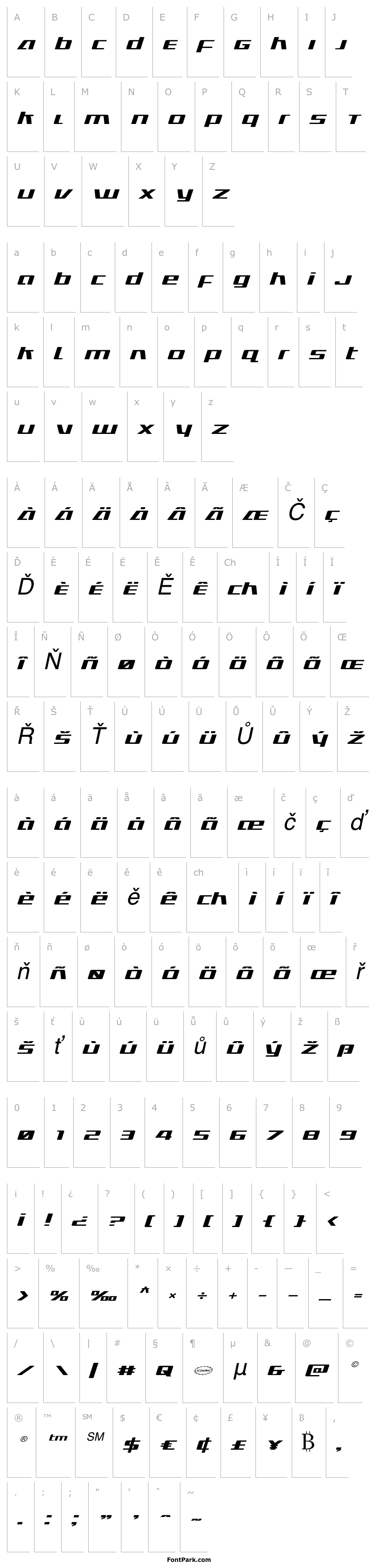 Přehled Ultramarines Expanded Italic
