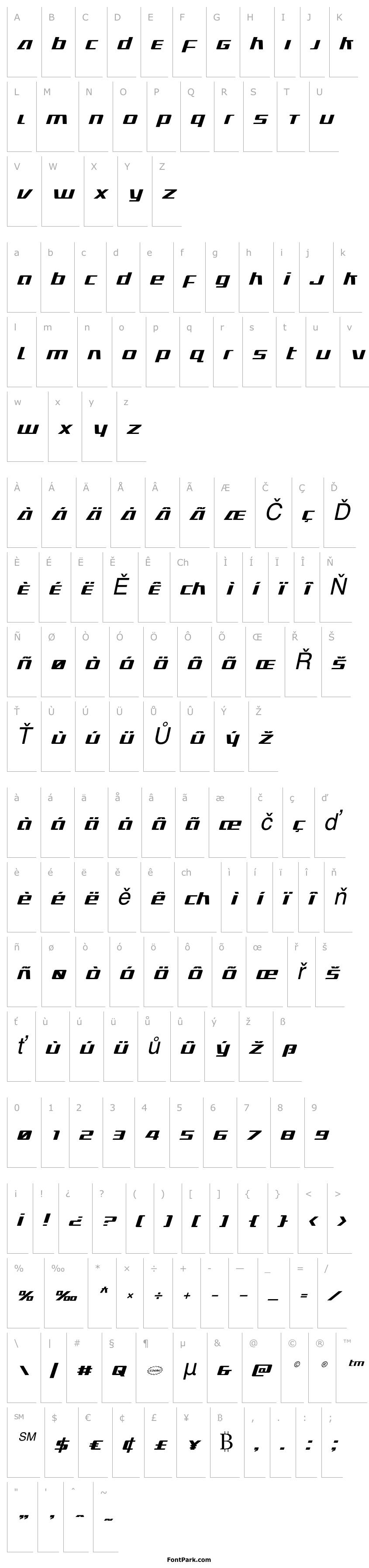 Přehled Ultramarines Italic