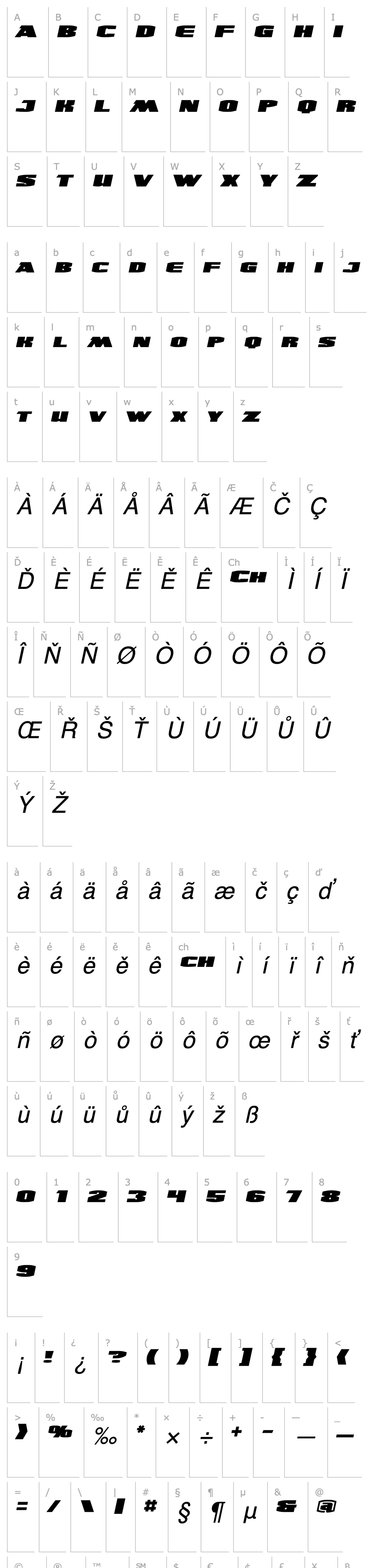 Přehled UltraViolent BB Italic