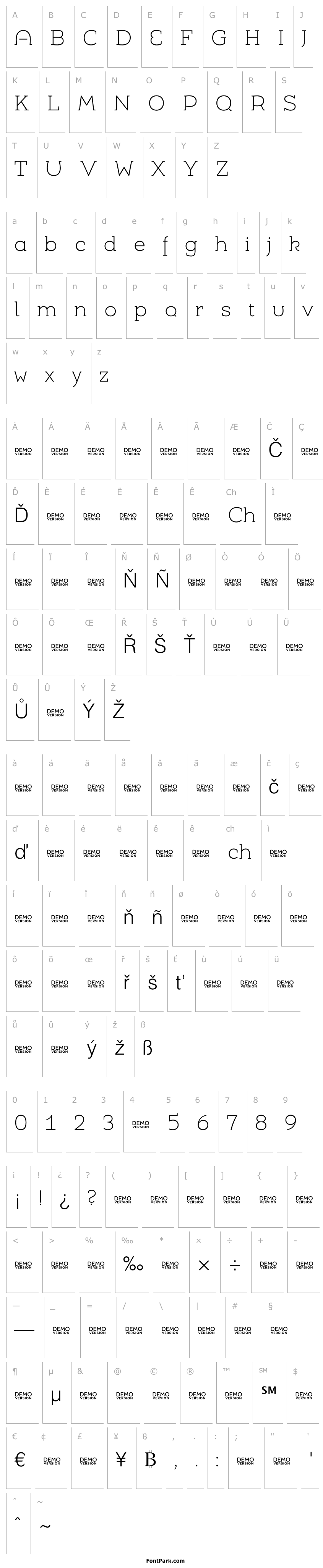 Přehled Umba Slab Demo Alt Thin