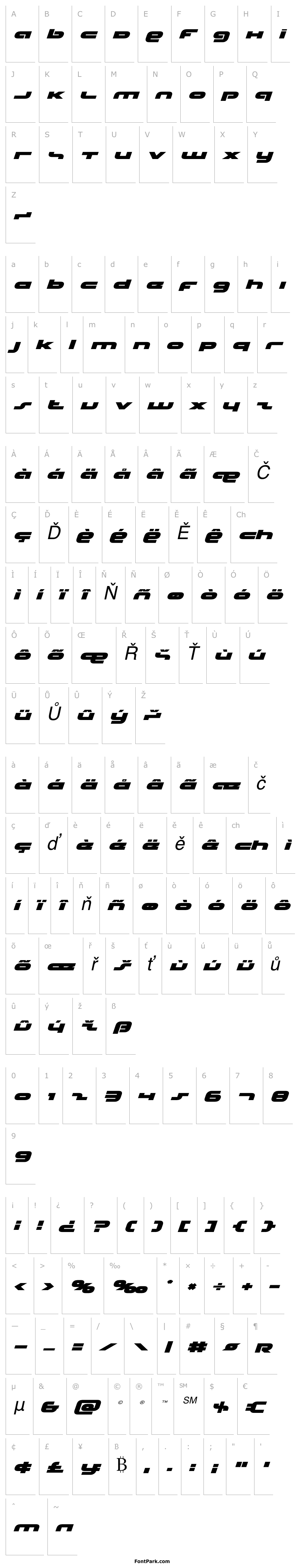 Přehled uni-sol expanded italic