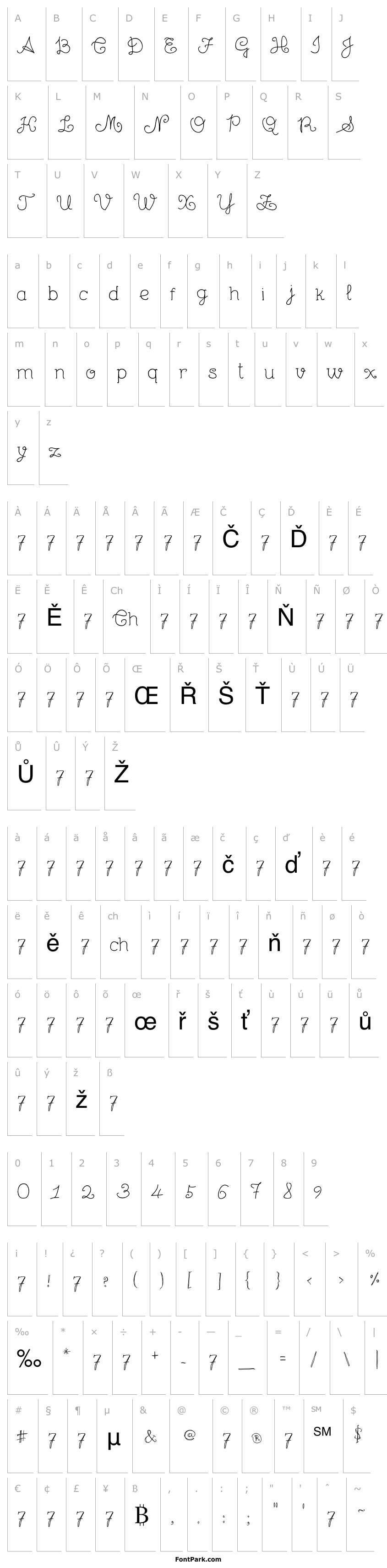 Přehled Unic Calligraphy