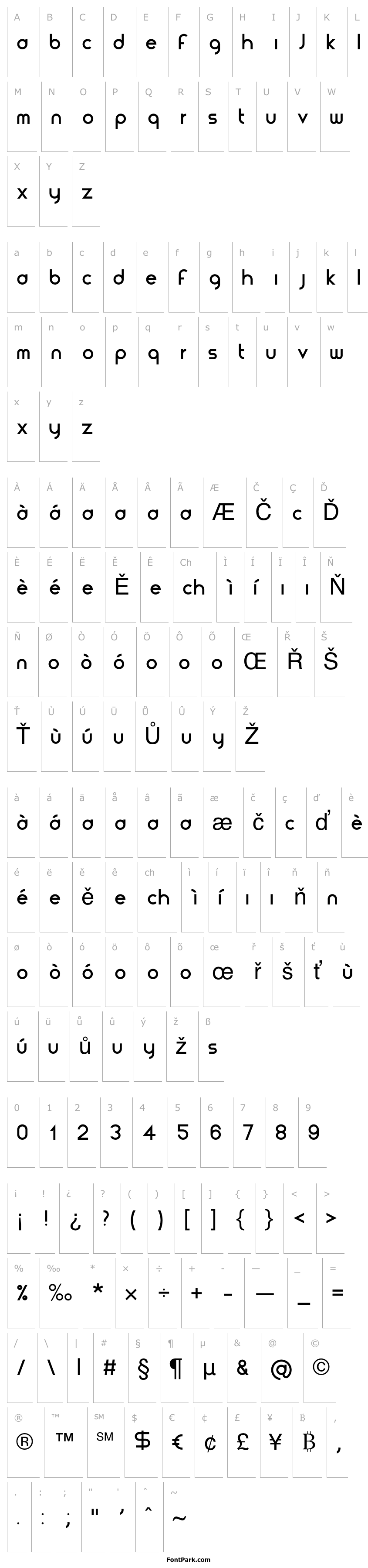 Overview Unisono Lowercase