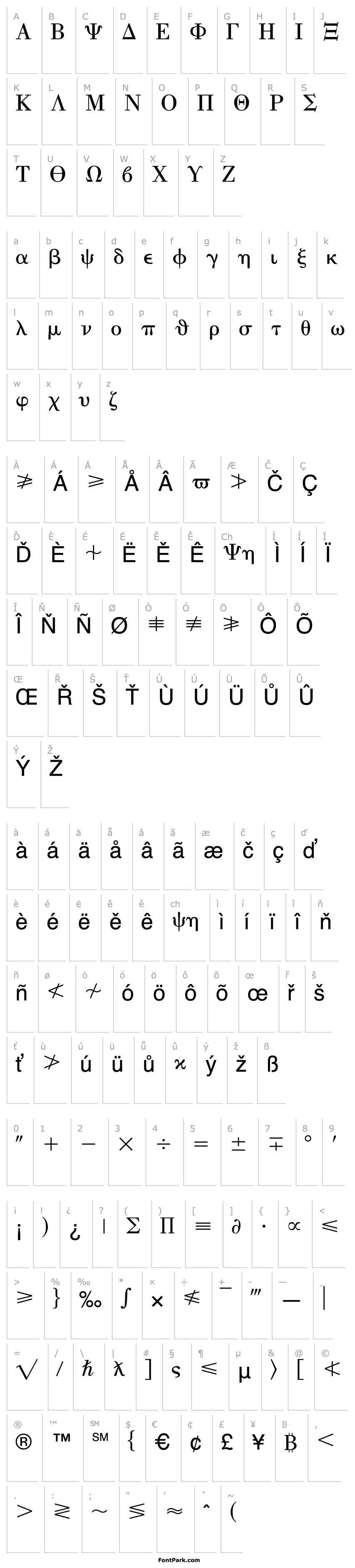 Přehled Universal-GreekwithMathPi