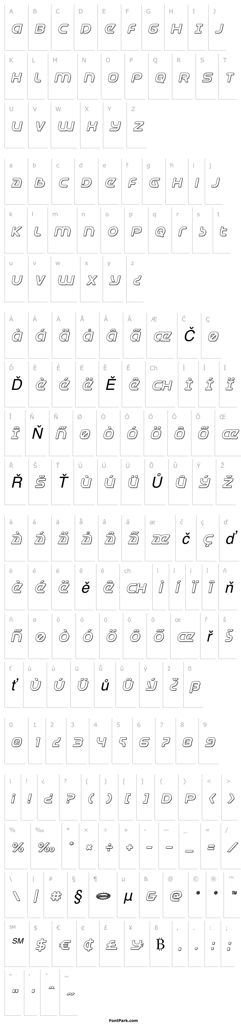 Přehled Universal Jack 3D Italic