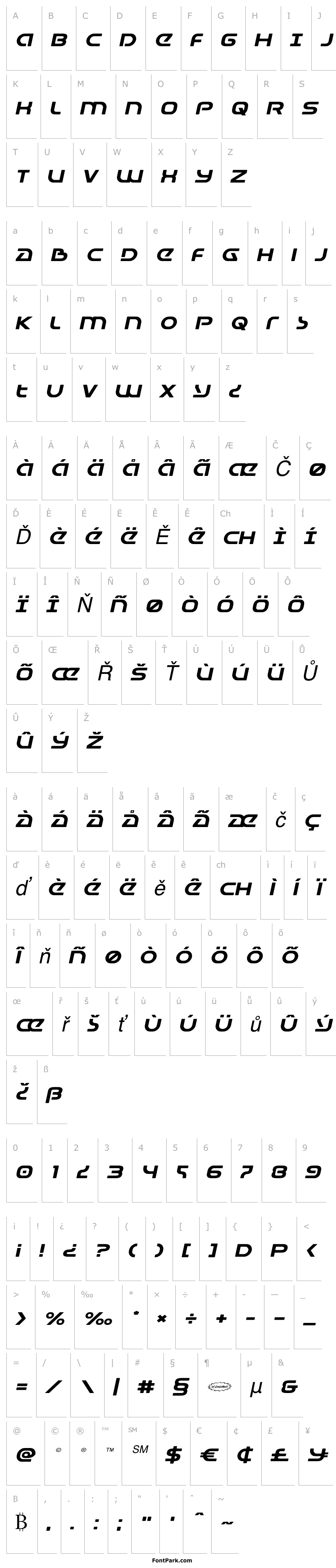 Overview Universal Jack Expanded Italic