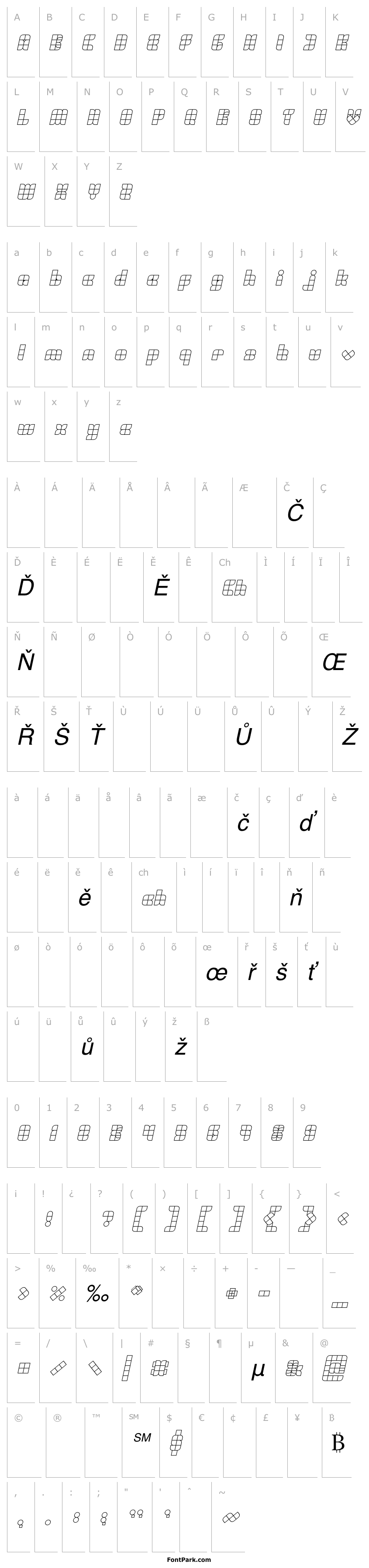 Overview UNIVERSALISME Italic