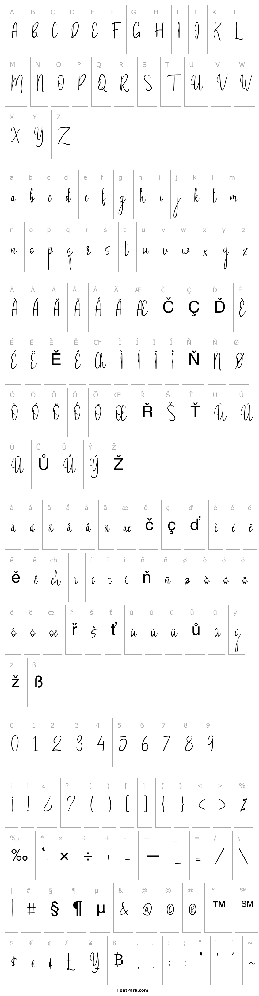 Overview Untidy Typeface Regular