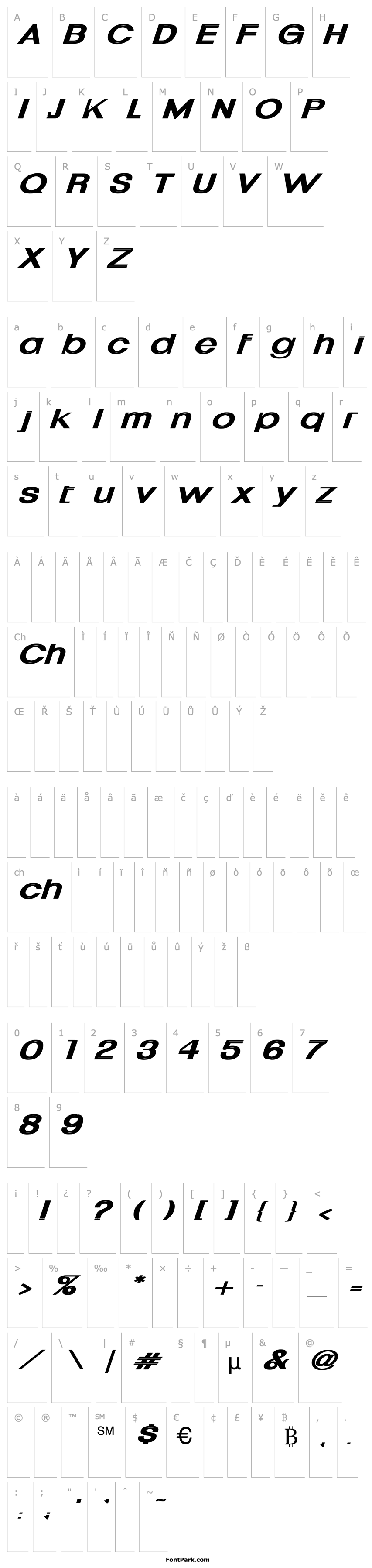 Přehled Uptight Wd Bold Italic