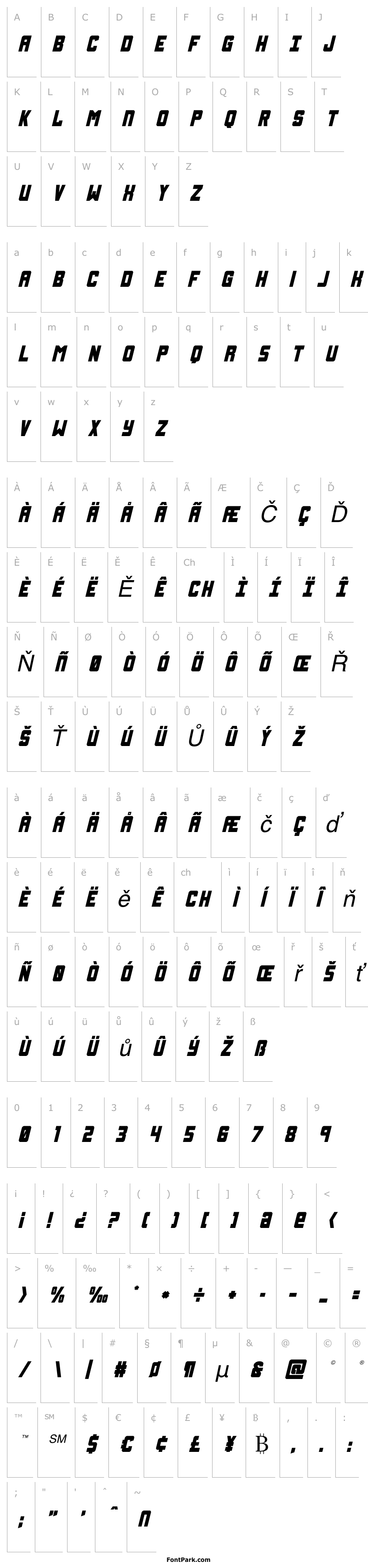 Přehled Urban Defender Title Italic