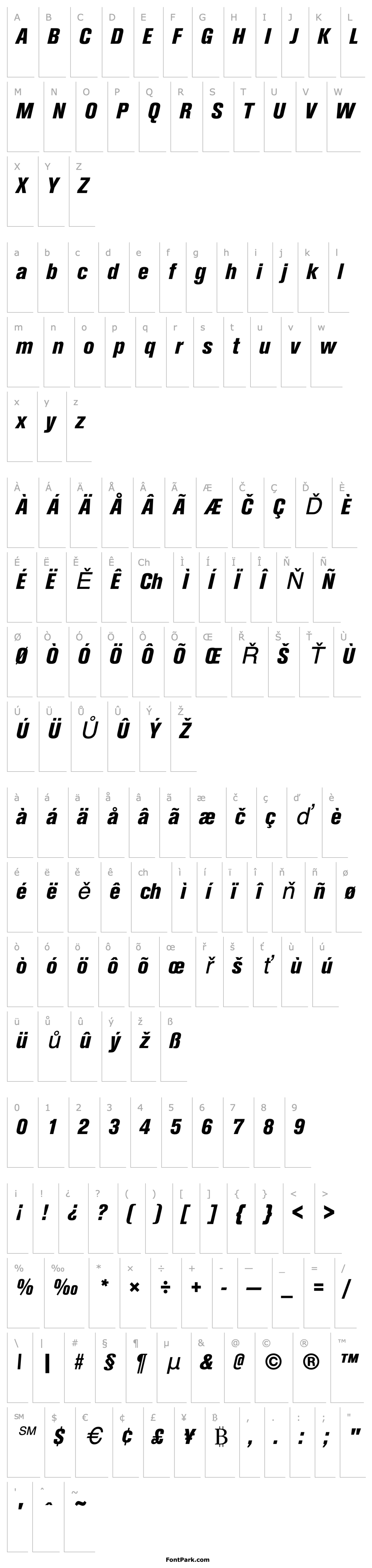 Přehled URWAccidaliaTHeaCon Italic