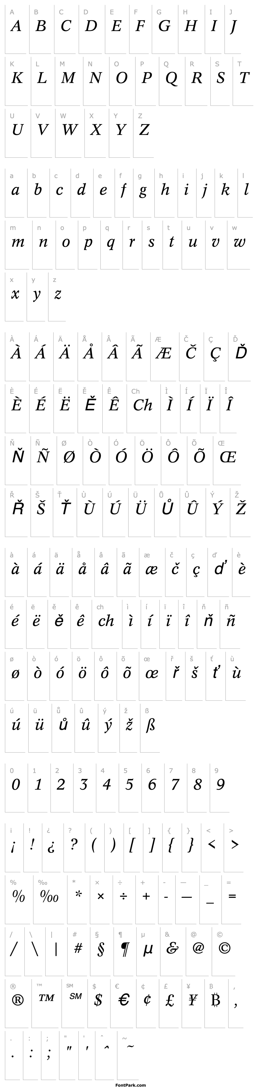 Overview URWCordeliaTReg Italic