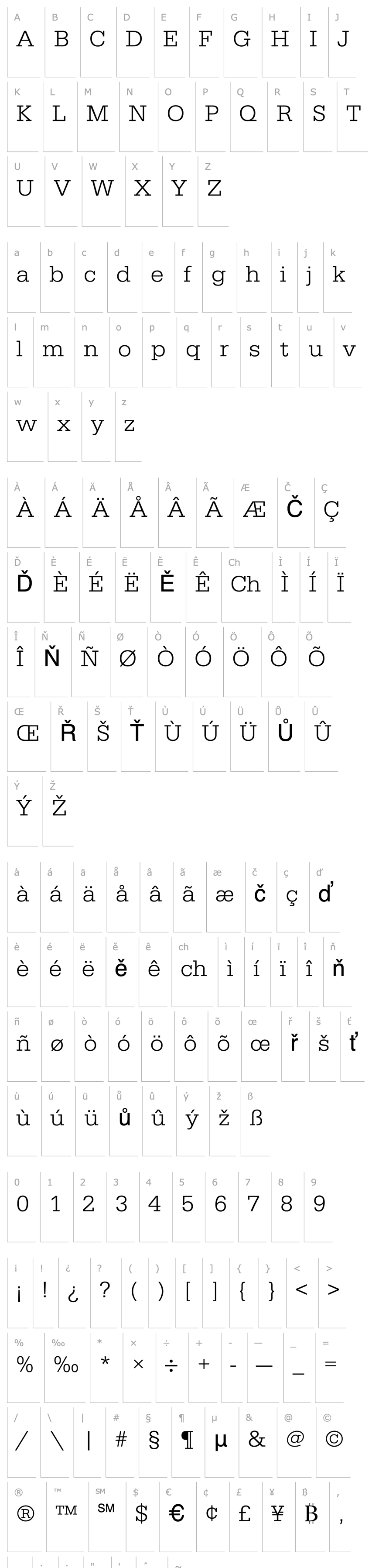 Přehled URWEgyptienneTLigWid