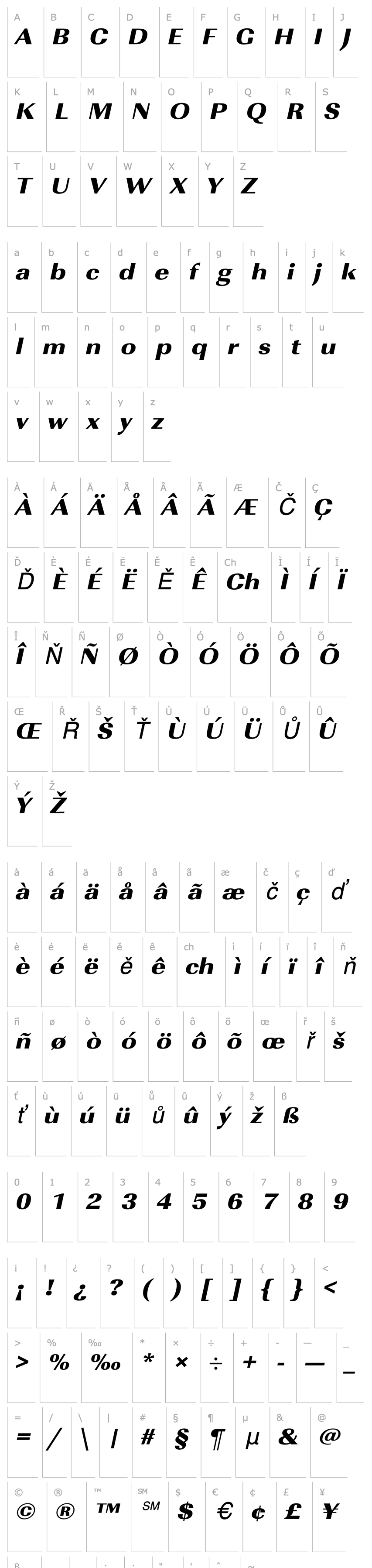 Přehled URWImperialTUltBolExtWid Oblique