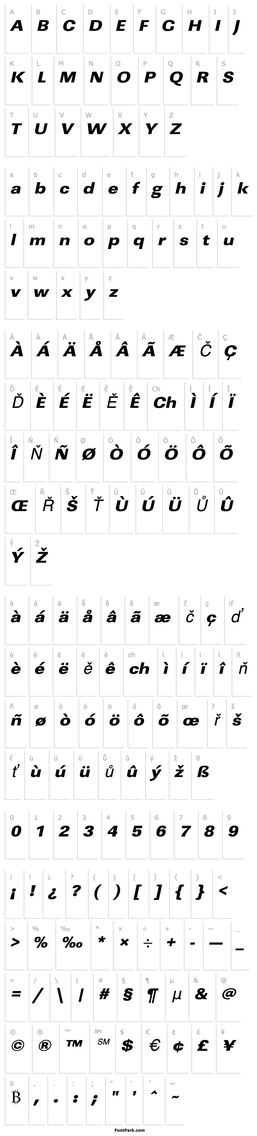 Overview URWLinearTUltBolExtWid Oblique