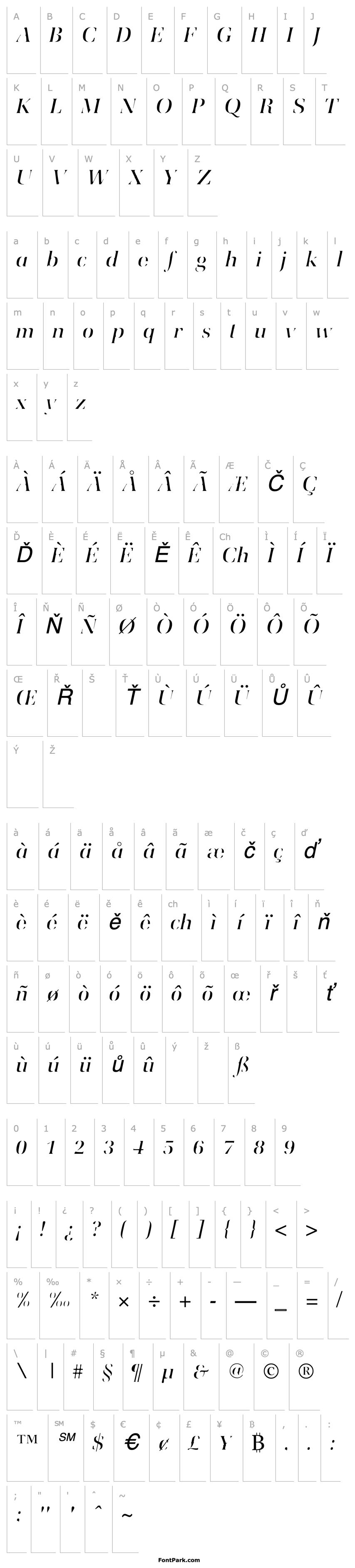 Přehled Utile Italic