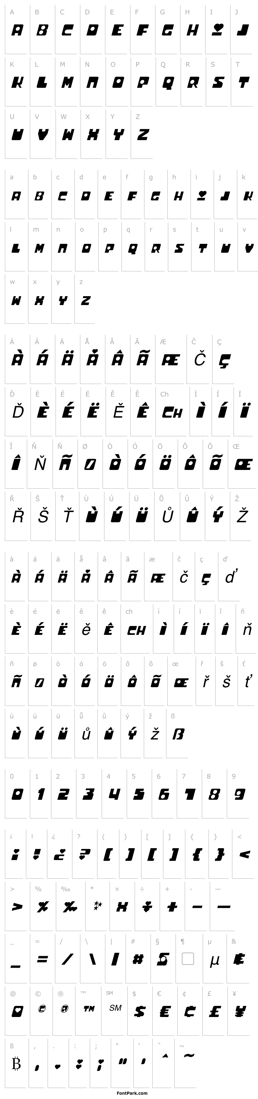 Overview Utonium Italic