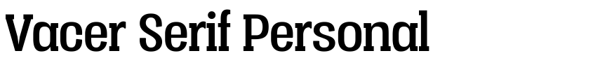Preview Vacer Serif Personal