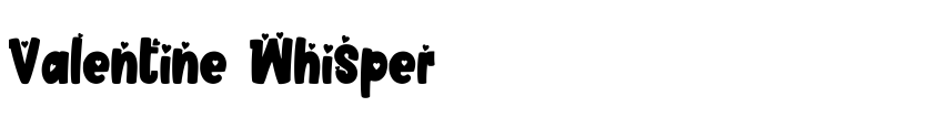 Font Valentine Whisper by Zain Fahroni