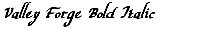 Preview Valley Forge Bold Italic