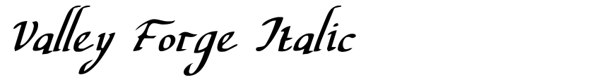 Preview Valley Forge Italic