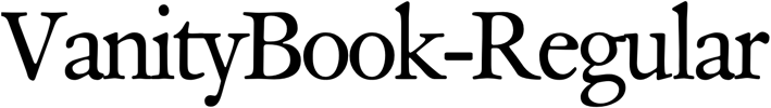 Preview VanityBook-Regular