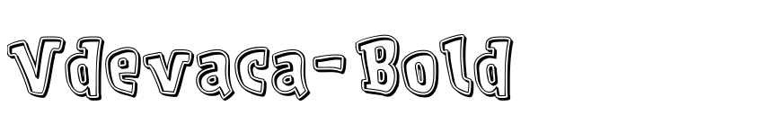 Font Vdevaca-Bold by deFharo