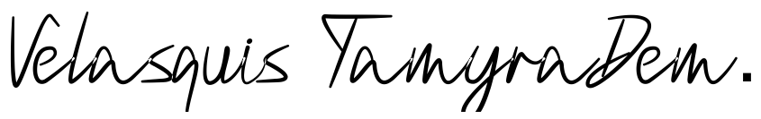 Preview Velasquis TamyraDemo Script