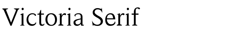Preview Victoria Serif