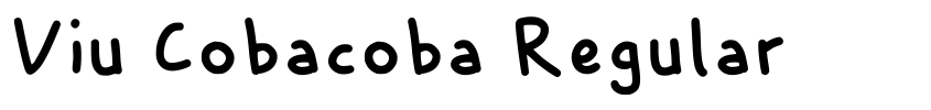 Font Viu Cobacoba Regular by Unknown