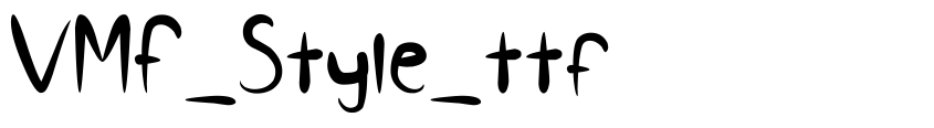 Font VMF_Style_ttf by Vickie Martinez