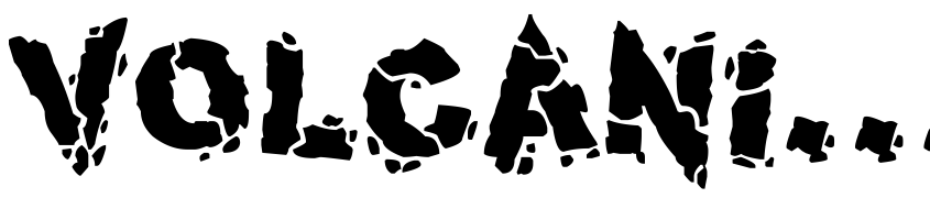 Font Volcanic Dungeon by Unknown