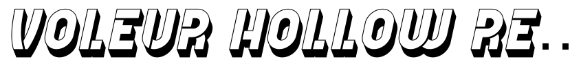 Preview Voleur Hollow Regular