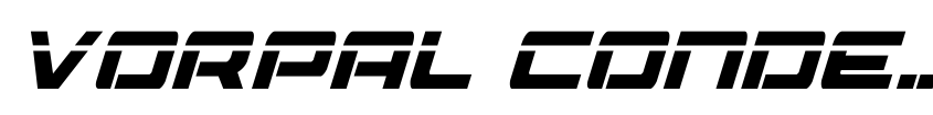 Preview Vorpal Condensed Italic