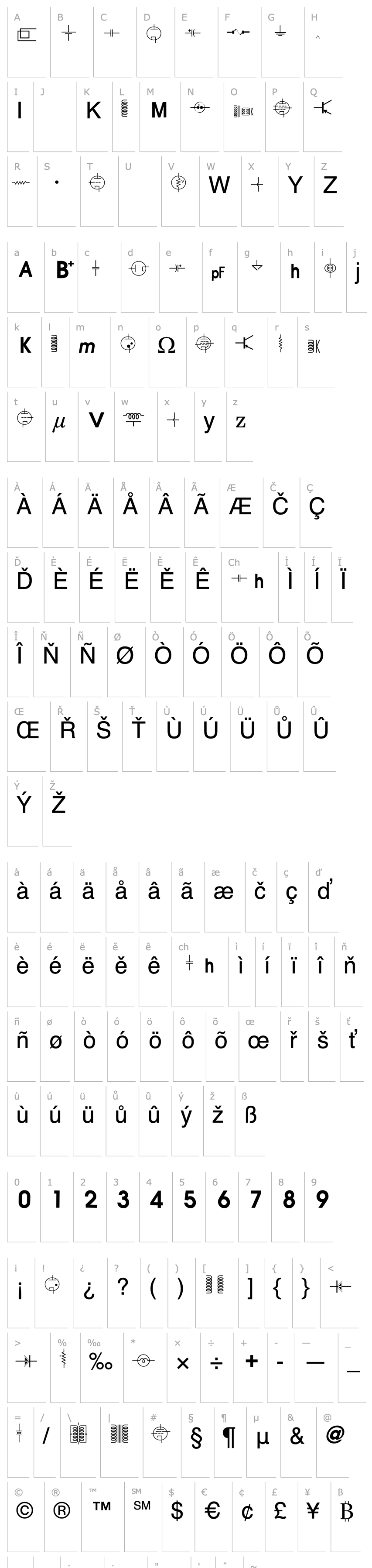 Přehled vac tube symbols v1.2