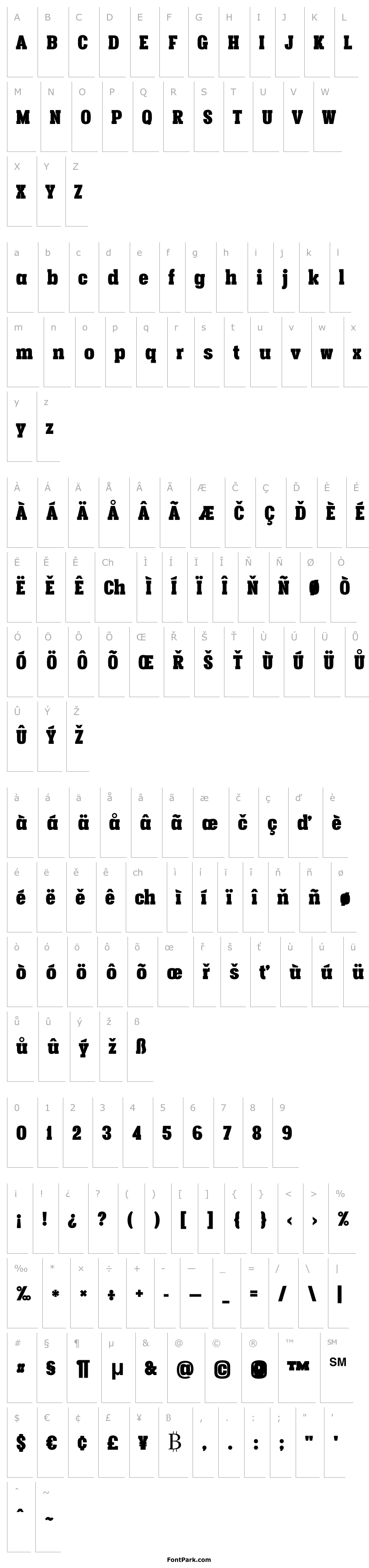 Overview Vacer Serif Personal Fat