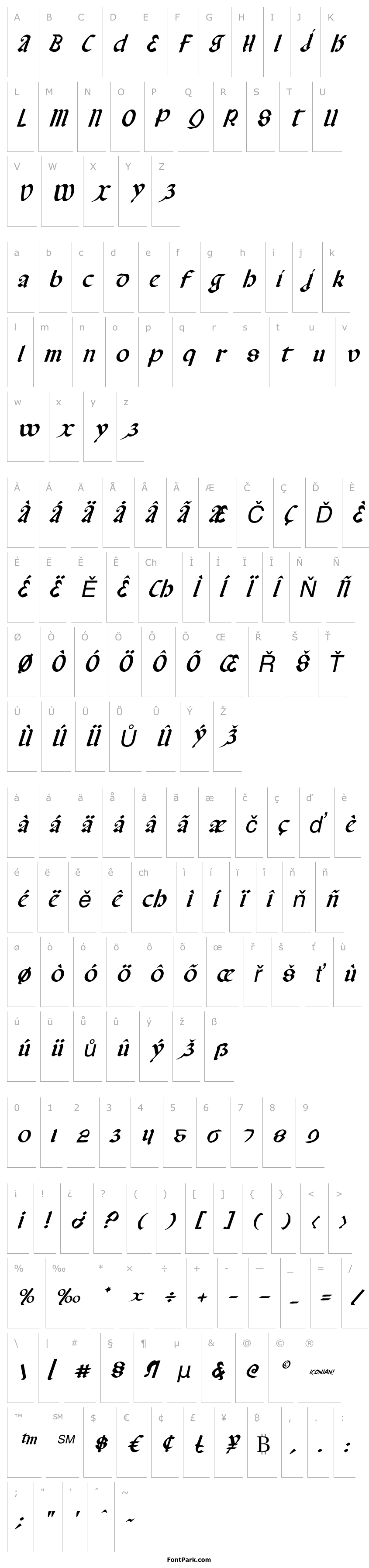 Přehled Valerius Italic