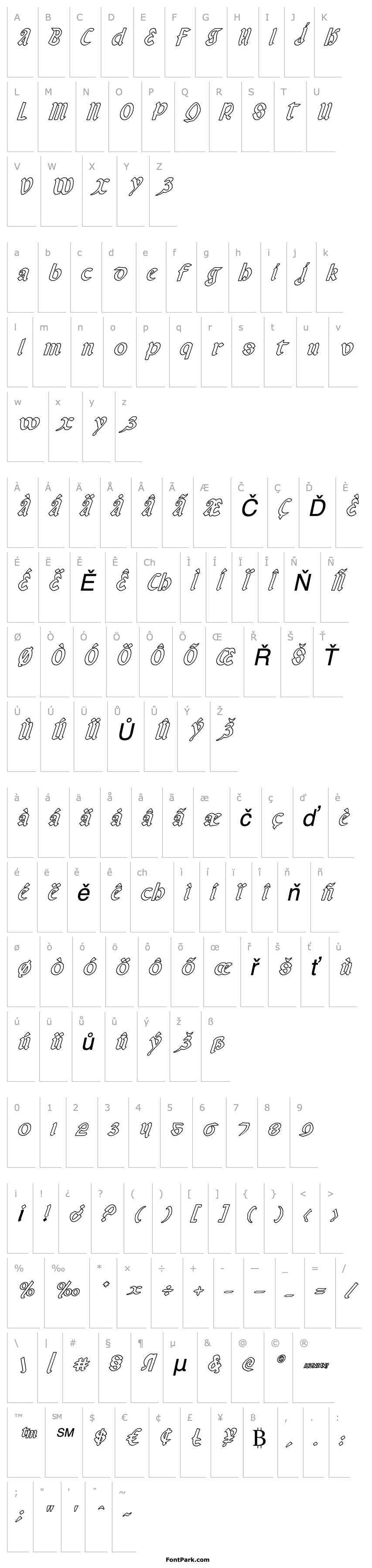 Overview Valerius Outline Italic