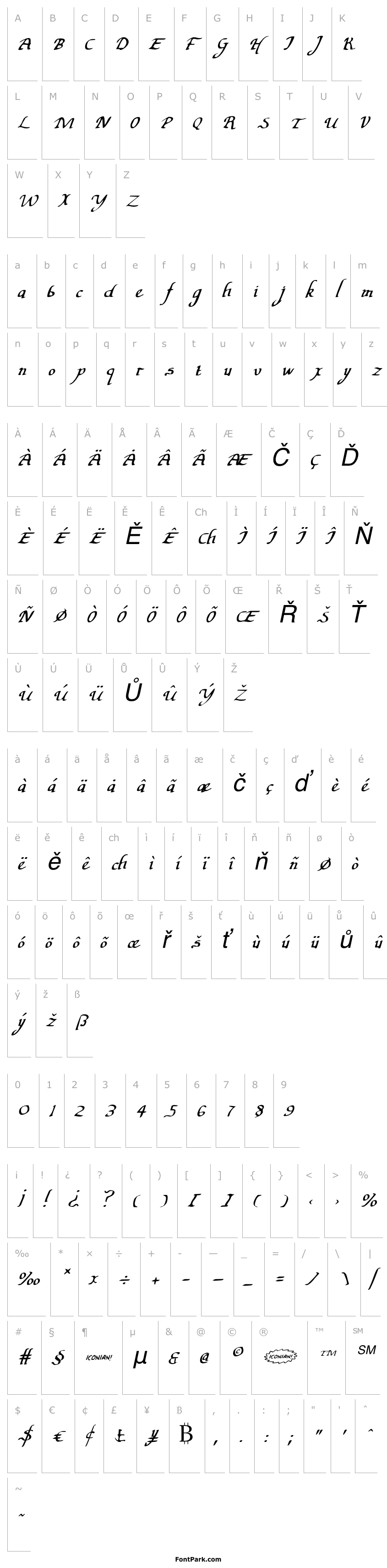 Overview Valley Forge Italic