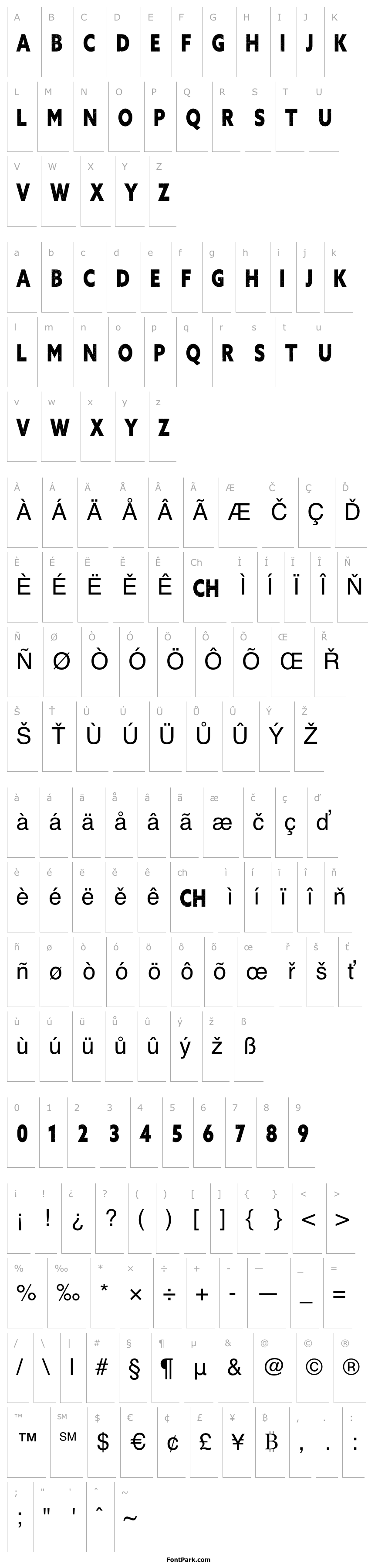 Overview VANDAL Free Font