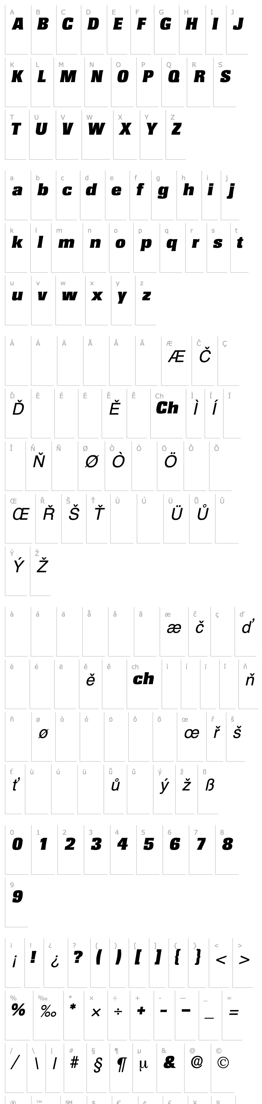 Overview VariatDisplaySSK Italic