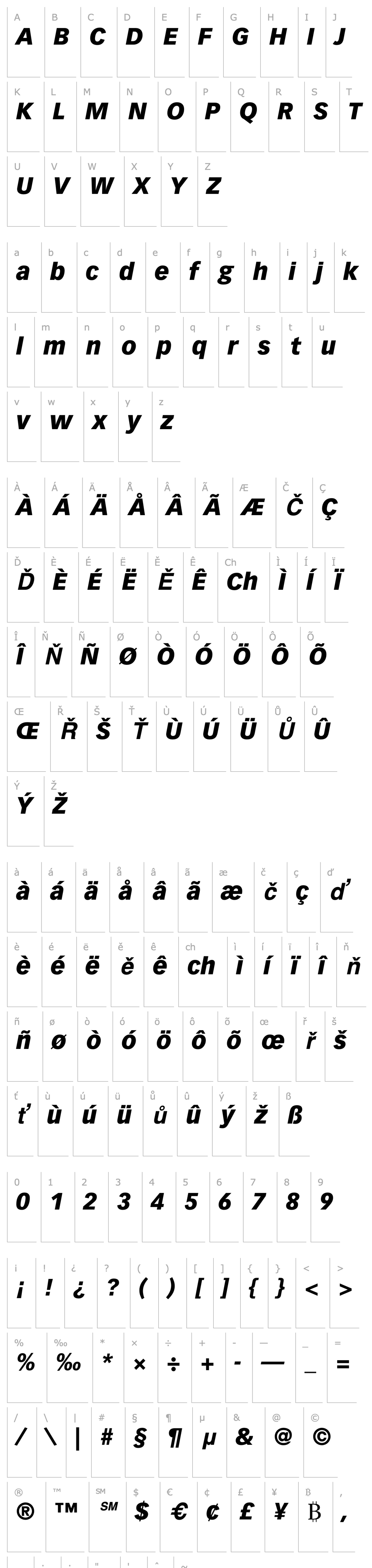 Overview VectoraLH-BlackItalic