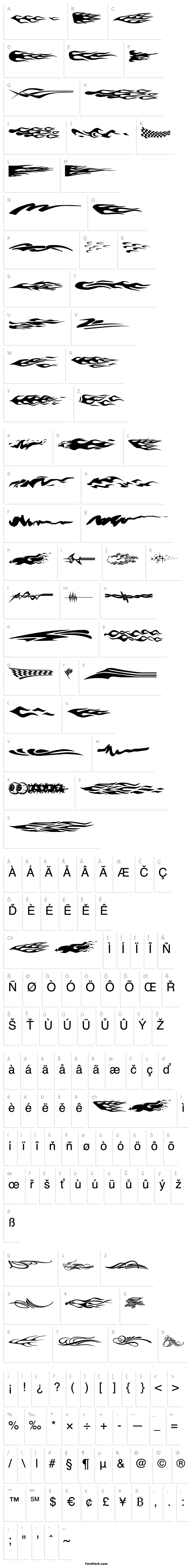 Overview Vehicle Decals 'Flames & Art'