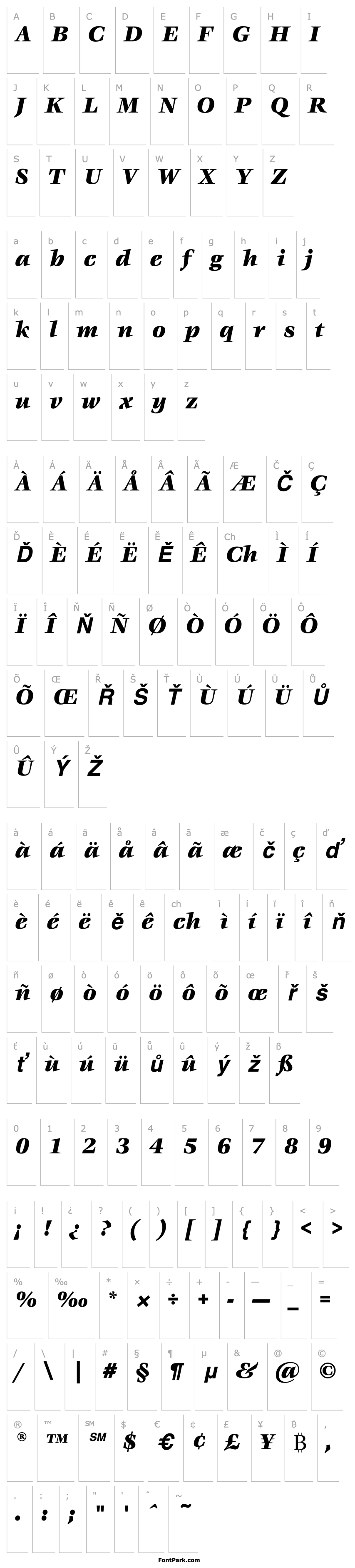 Overview VeljovicEF-BlackItalic