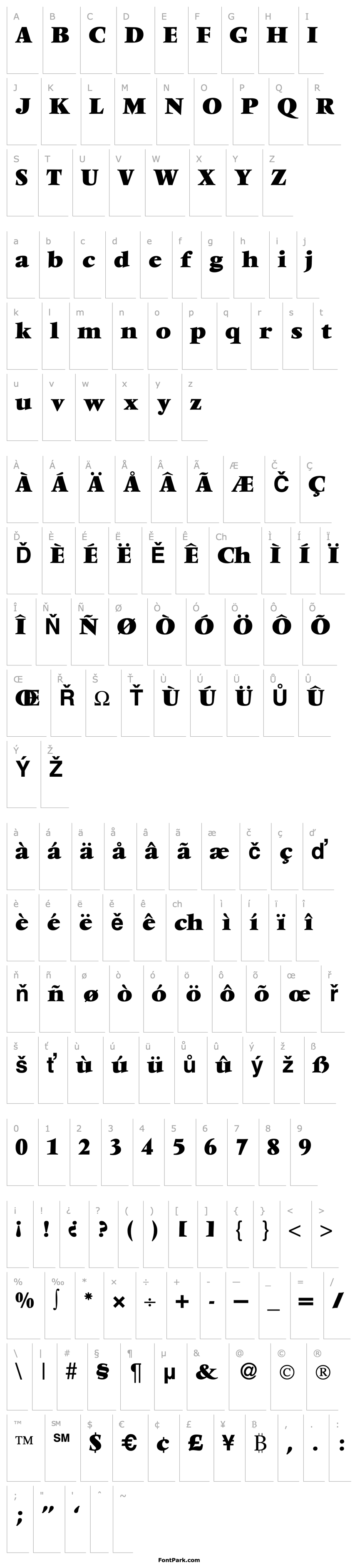 Přehled VendomeTwoExtrabold-Regular