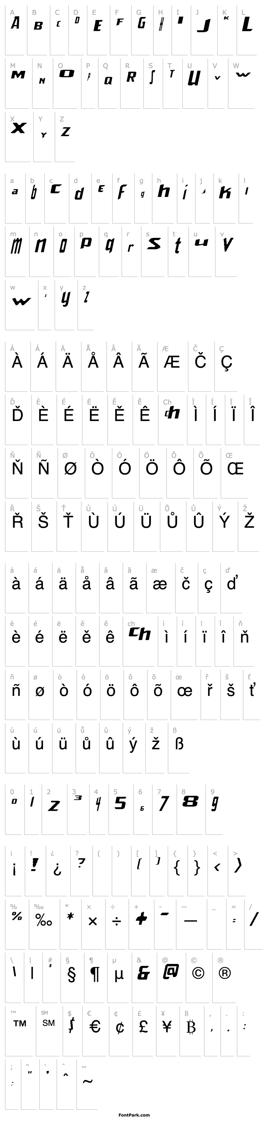 Overview Venereal Strobe Effect Italic