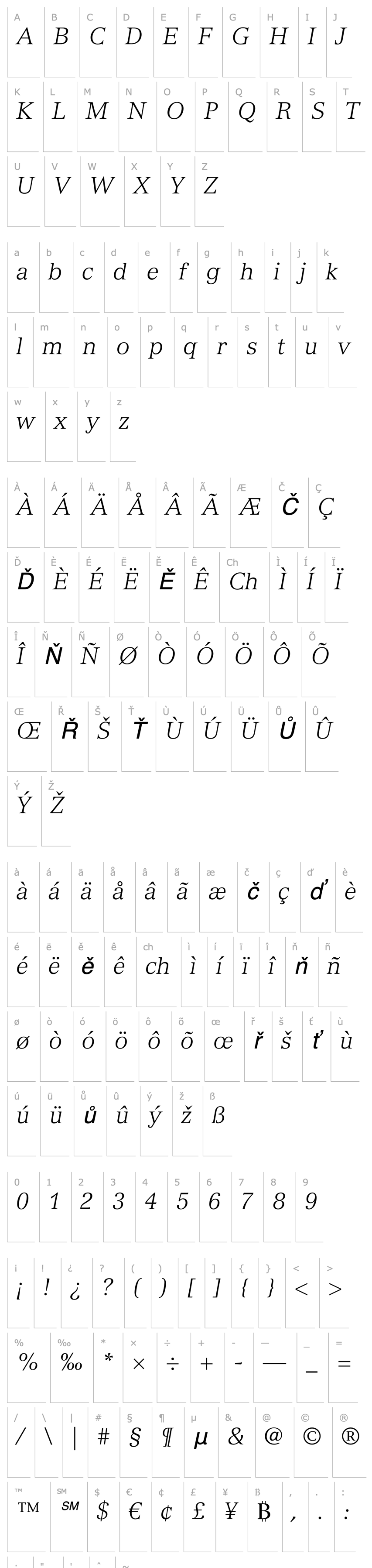 Overview Versailles LT 46 Light Italic