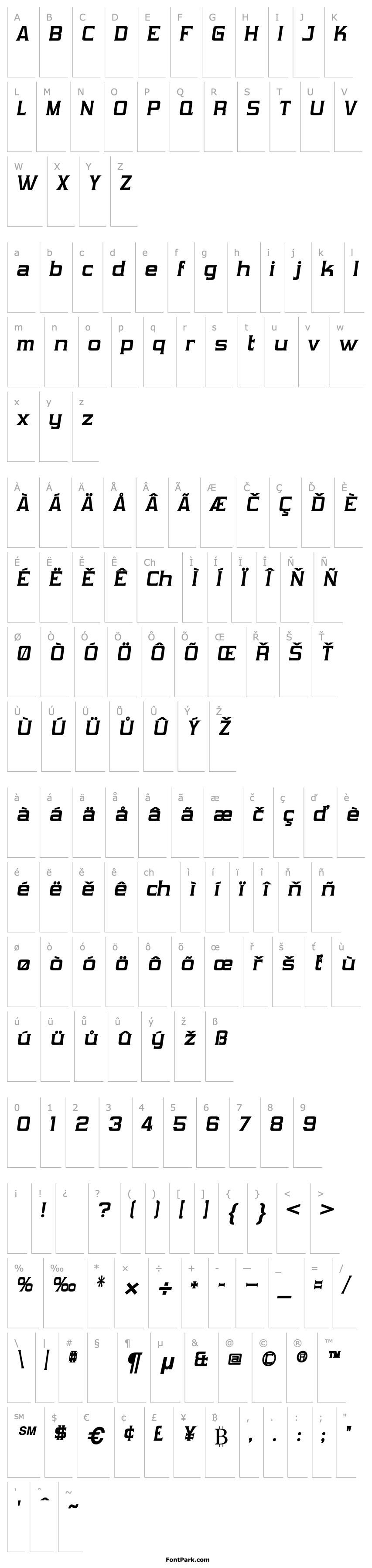 Overview Vibrocentric Bold Italic