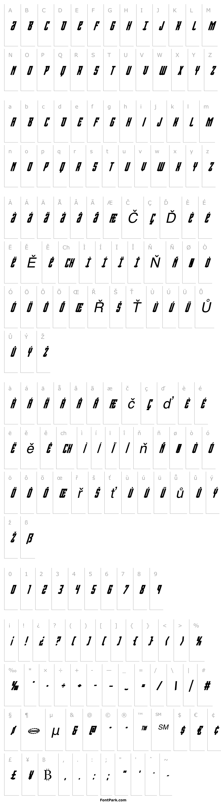 Overview Viceroy of Deacons Bold Italic